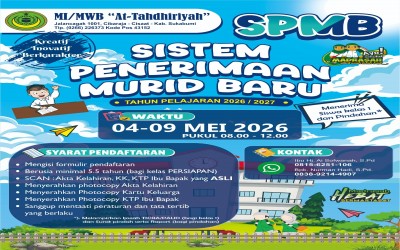SISTEM PEMERIMAAN SISWA BARU (SMPB) MI MWB TAHUN PELAJARAN 2026/2027
